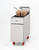 Migali C-F50-NG 15.6" W Stainless Steel Floor Model Natural Gas Competitor Series Fryer - 136,000 BTU