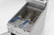 Migali C-F50-NG 15.6" W Stainless Steel Floor Model Natural Gas Competitor Series Fryer - 136,000 BTU