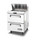 Migali C-SP27-8-D-HC 27.5" W Stainless Steel Two Drawers Sandwich Prep Table - 115 Volts