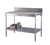 New Age 30PBS48KD Work Table 48"W x 30"D with Poly Top and 6" Backsplash
