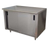 Advance Tabco ECB-SS-245 60" W Stainless Steel Cabinet Base with Sliding Doors Special Value Economy Work Table