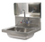 Advance Tabco 7-PS-34B 17.5" W Backsplash with K-13 Soap Dispenser for Advance Tabco Hand Sinks with 10" x 14" Sink Bowls Only