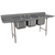 Advance Tabco 9-23-60-18RL 103" W 18 Gauge 304 Stainless Steel 3-Compartment Regaline Sink
