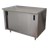 Advance Tabco ECB-SS-306 72" W Stainless Steel Cabinet Base with Sliding Doors Special Value Economy Work Table