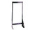 Quantum QFS124 10" D x 23.63" W x 28" H Black Coated Single Sided Tip Out Bin Floor Stand