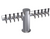 Krowne KMT-10S 10 Faucets Stainless Steel Countertop Krowne Max-T Style Tower