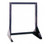 Quantum QFS170 10" D x 23.63" W x 75" H Black Coated Single Sided Tip Out Bin Floor Stand