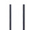 Quantum QTR48 48" H Black Powder Coated Steel Tip Out Bin Rails