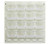 Quantum QLP-1819HC-220-16CL 18" L x 8" D x 19" H Oyster White Enamel Heavy Duty 16 Ga. Steel with 16 Clear Bins Louvered Panel