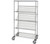 Quantum M1848SL6C 48" W x 18" D x 63" H Chrome Plated 63" Posts Mobile Cart