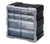 Quantum PDC-12BK 6.25" L x 10.5" W x 10.25" H Plastic Drawer Cabinet