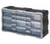 Quantum PDC-22BK 6.25" L x 19.5" W x 10" H Plastic Drawer Cabinet