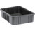 Quantum DG93060CO 22.5" L x 17.5" W x 6" H Black Dividable Grid Container