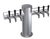 Krowne KMT-6S 6 Faucets Stainless Steel Countertop Krowne Max-T Style Tower