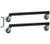 Quantum QFS270 20.25" D x 23.63" W x 75" H Black Coated Double Sided Tip Out Bin Floor Stand