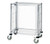 Quantum TC-19CO 30" W x 18" D x 39" H Chrome Plated Half Size Mobile Tray Cart