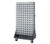 Quantum QMD-36H-220CL 36" W x 25" D x 72" H Gray Enamel Coated Steel Louvered Rack