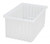 Quantum DG92080CL 16.5" L x 10.88" W x 8" H Clear Dividable Grid Container