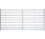 Quantum WLP-1836C 36" L x 18" H Chrome Plated Wire Louvered Panel