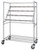 Quantum WRC-BC2448 48" L x 24" W x 69" H Chrome Plated Catheter Hold and Store Cart
