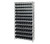 Quantum WR12-105CO 36" W x 24" D x 74" H Overall Size Chrome Plated Finish Bin Wire Shelving System