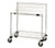 Quantum M1848SL34C 48" W x 18" D x 40" H Chrome Plated 34" Posts Mobile Cart