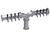Krowne KPY-8S 8 Faucets Stainless Steel Countertop Krowne Pipe Y-Tower