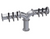 Krowne KPY-6S 6 Faucets Stainless Steel Countertop Krowne Pipe Y-Tower