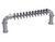 Krowne KPTP-12S 12 Faucets Stainless Steel Countertop Krowne Pass Through Pipe Tower