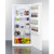 Summit UF22W 21 Cu. Ft. White Aluminum Upright Convertible All-Freezer or Refrigerator - 115 Volts