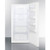 Summit UF22W 21 Cu. Ft. White Aluminum Upright Convertible All-Freezer or Refrigerator - 115 Volts