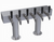 Krowne KDTH-6S 6 Faucets Stainless Steel Countertop Krowne Double T-Head Tower