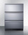 Summit SP6DS3D 4.9 Cu. Ft. Stainless Steel Solid Door Three-Section Drawer All Refrigerator - 115 Volts