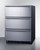 Summit SP6DS3D 4.9 Cu. Ft. Stainless Steel Solid Door Three-Section Drawer All Refrigerator - 115 Volts