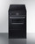 Summit TEM665CW 2.92 Cu. Ft. Black Porcelain and Steel Induction Smooth-Top Range - 220 Volts
