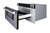 Summit MDR30SS 1.2 Cu. Ft. Black Stainless Steel Door Gray Cabinet Drawer Microwave - 115 Volts