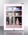 Summit LX114LPTP 0.85 Cu. Ft. Pink Glass 1 Door BeautiFridge Cosmetics Refrigerator - 115 Volts