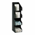 Dispense-Rite VCO-4 4 Section Polystyrene Black Countertop Lid and Condiment Organizer