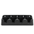 Dispense-Rite PCH-4B 4 Sections Black ABS Plastic Countertop or Wall Mount Cup Holder or Organizer