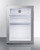 Summit MB27GLSS 1.2 Cu. Ft. Stainless Steel Glass Door One-Section Compact Minibar - 115 Volts