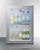 Summit MB27GLSS 1.2 Cu. Ft. Stainless Steel Glass Door One-Section Compact Minibar - 115 Volts