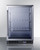 Summit SCF475 23.38" W Stainless Steel Built-In Glass Door Commercial Freezer - 115 Volts