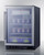 Summit SCF475 23.38" W Stainless Steel Built-In Glass Door Commercial Freezer - 115 Volts