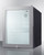 Summit MB13GLSS 0.9 Cu. Ft. Stainless Steel Glass Door One-Section Compact Minibar - 115 Volts