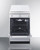 Summit WEM665W 2.92 Cu. Ft. Induction Smooth-Top Range - 220 Volts