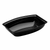 Cambro RSB912CW110 2.9 Qt. 9" D x 12.13" W Rectangular Ribbed Dishwasher Safe Poly Carbonate Black Camwear Bowl - 12/Case