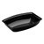 Cambro RSB912CW110 2.9 Qt. 9" D x 12.13" W Rectangular Ribbed Dishwasher Safe Poly Carbonate Black Camwear Bowl - 12/Case