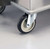 Lakeside 240 125 Lbs. Stainless Steel Mobile Ice Bin with Hinged Cover