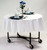 Lakeside 74415 40" W Plastic Laminated Wood Round Top Space-Saver Series Room Service Table