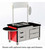 Lakeside 768 84.5" W 20 Gauge Breakfast Snack Cart